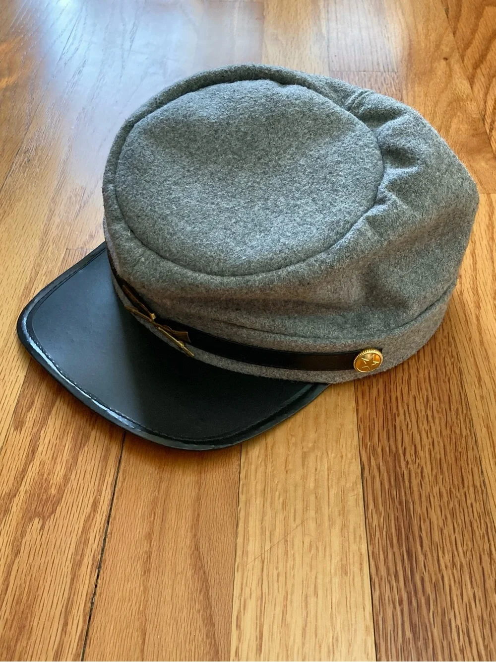 Boy’s gray Confederate cap